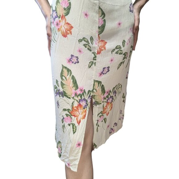 Vero Moda | Kimono Vmbloom 3/4  Moonbeam Bloom Floral Midi Dress | Size: S - Picture 11 of 14